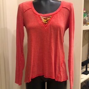 Free People tangerine top